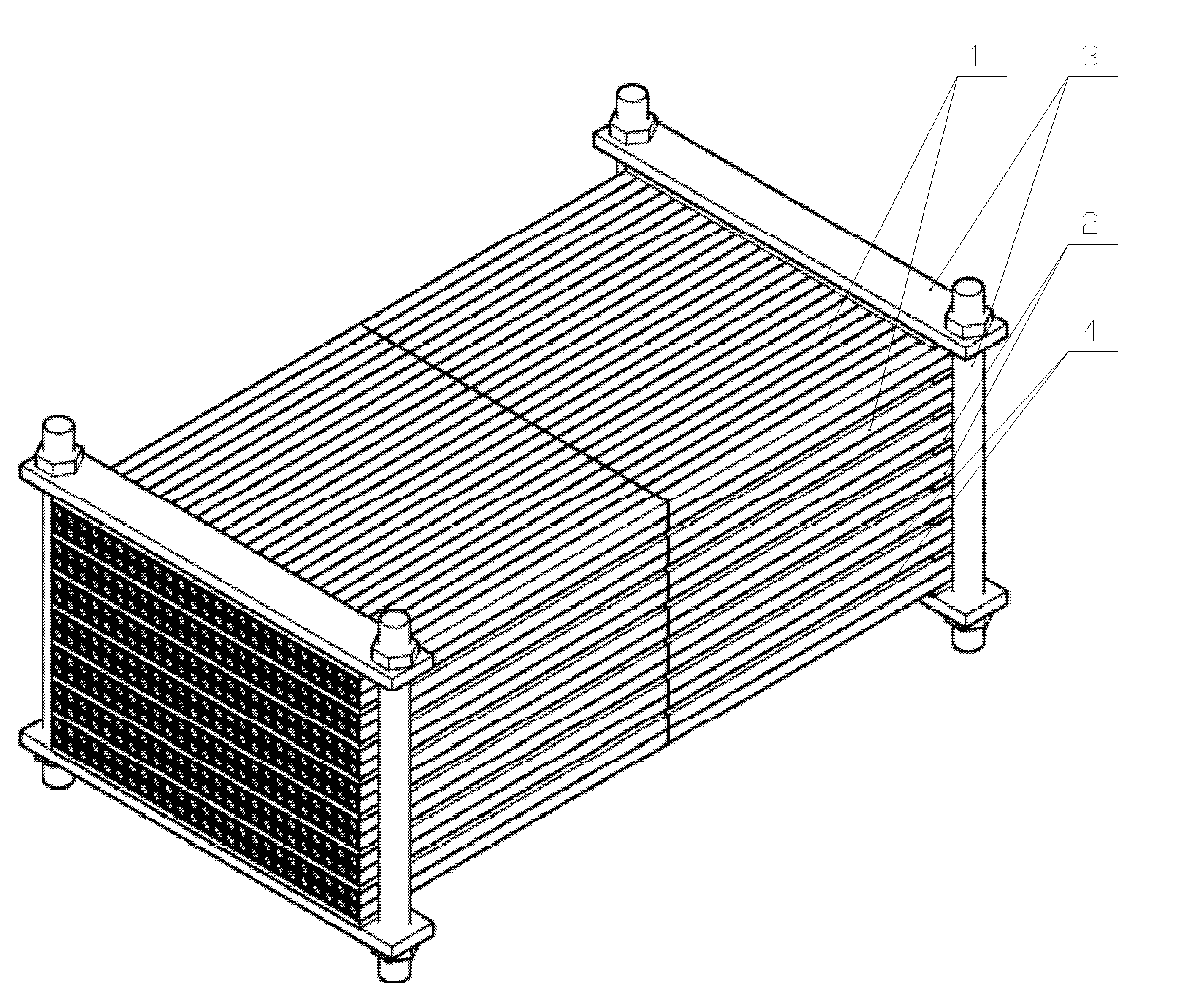 Combined honeycomb ceramic membrane filtering element