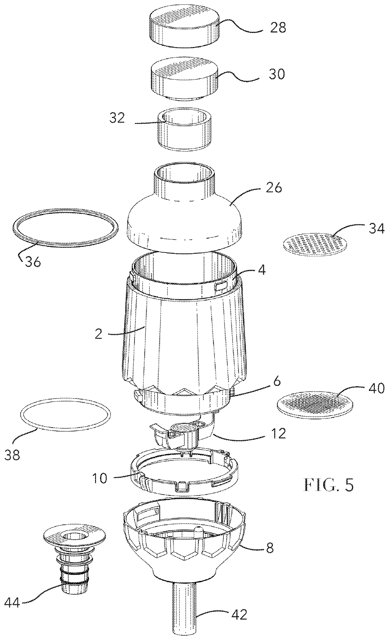 Bottle top liquid infusion system