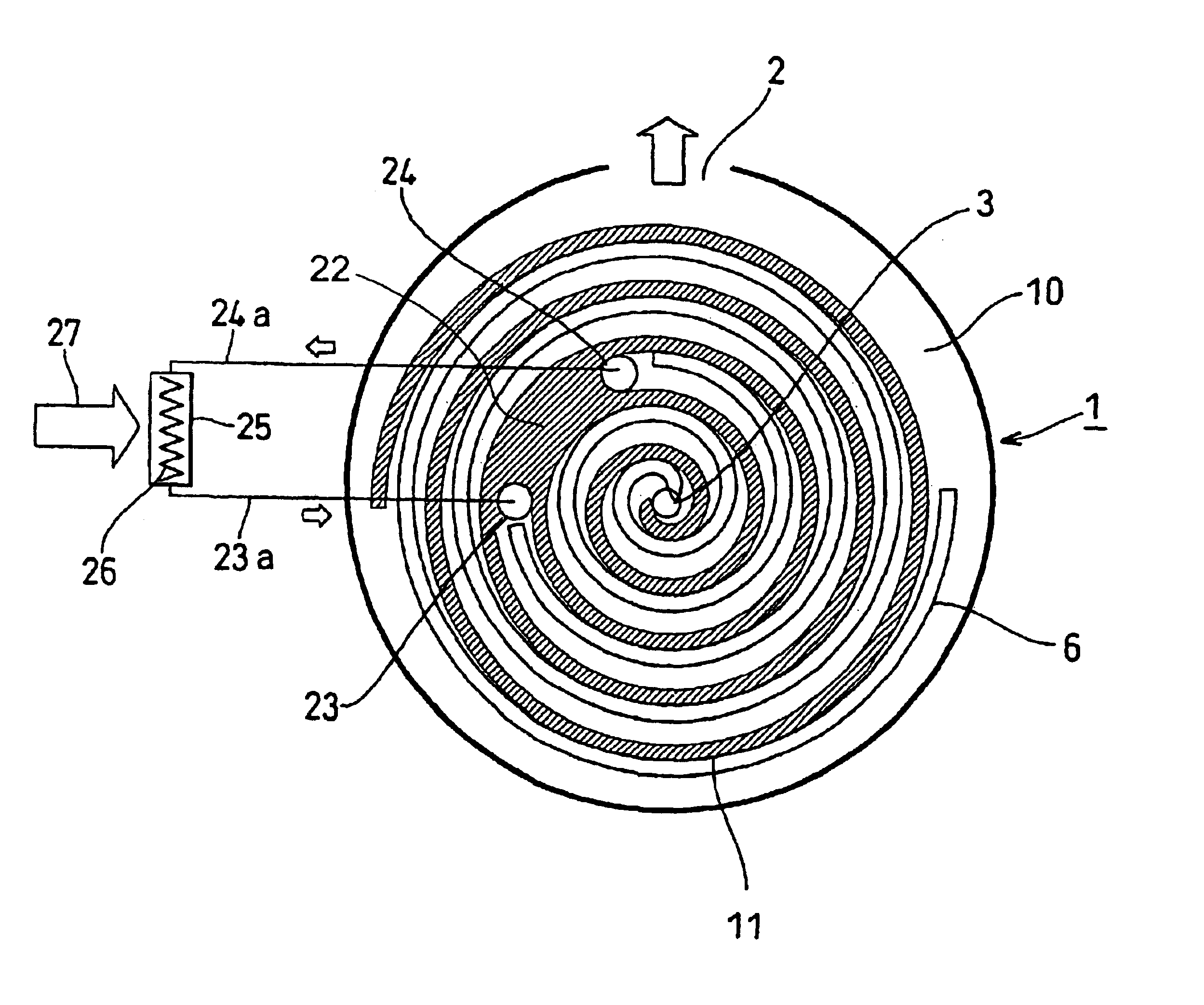 Single-winding multi-stage scroll expander