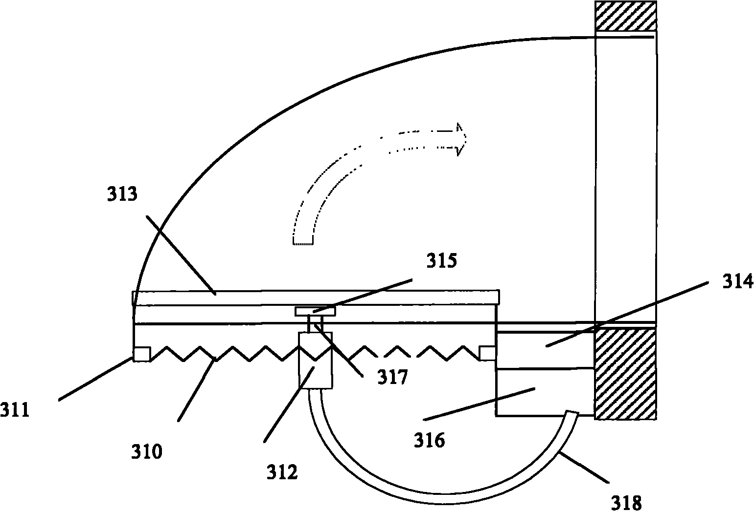 Dust removal device, equipment and system