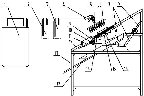 Integrated device for beewax cutting and jelly collecting for obtaining royal jelly