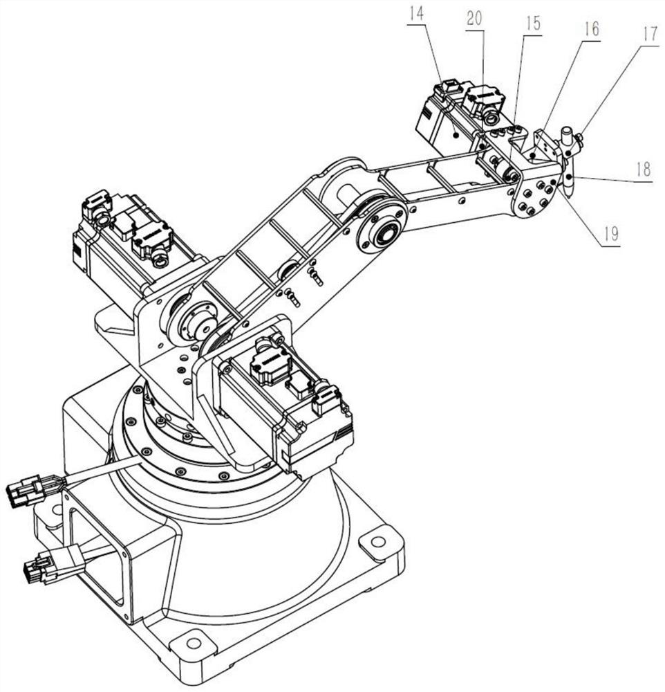 Quickly disassembled and assembled four-axis manipulator
