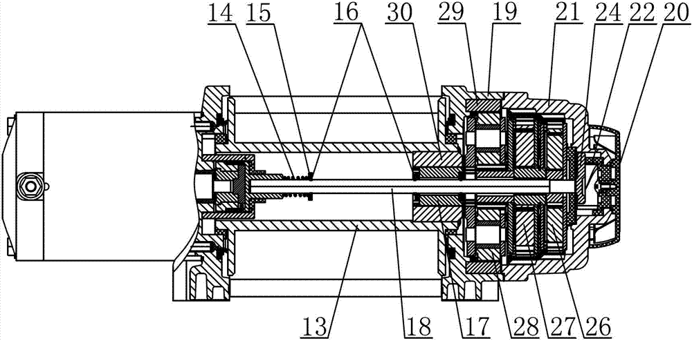 Winch device and on-off method thereof