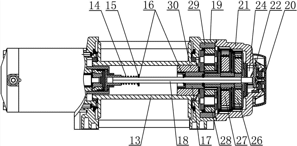 Winch device and on-off method thereof