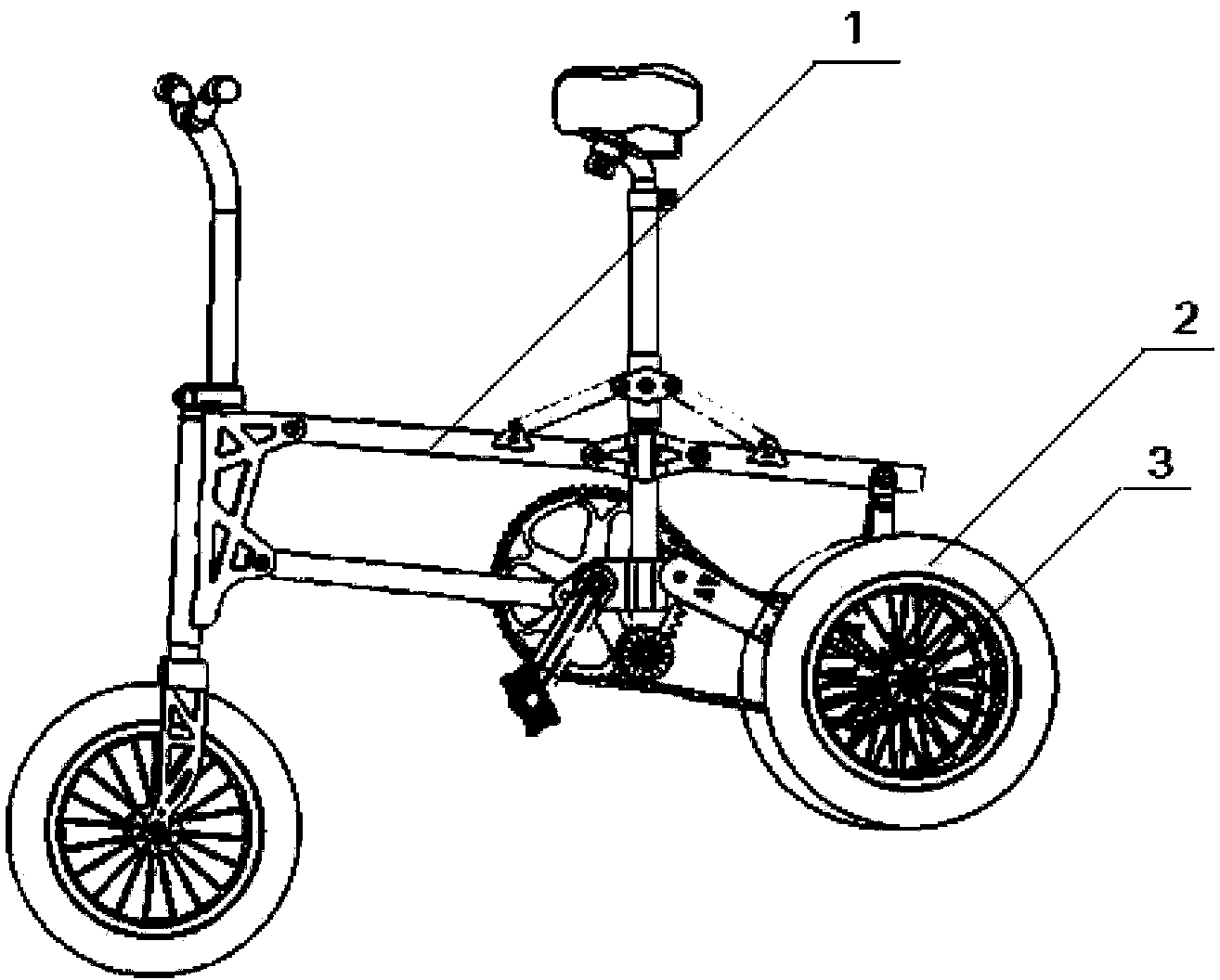 Bicycle with adjustable side wheels