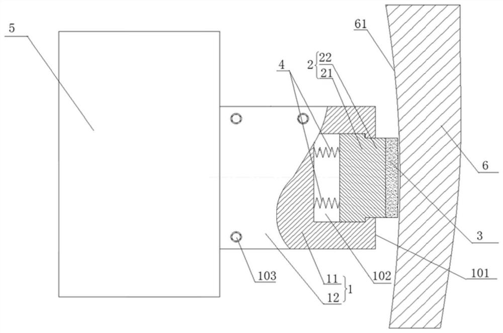 Vertical-lathe polishing tool and integrated machining method for improving roughness for large-diameter inner hole