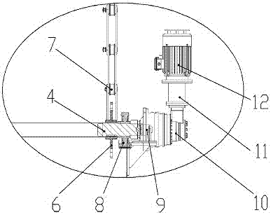Direct-connected drive mechanism for vertical cycle garage and vertical cycle garage
