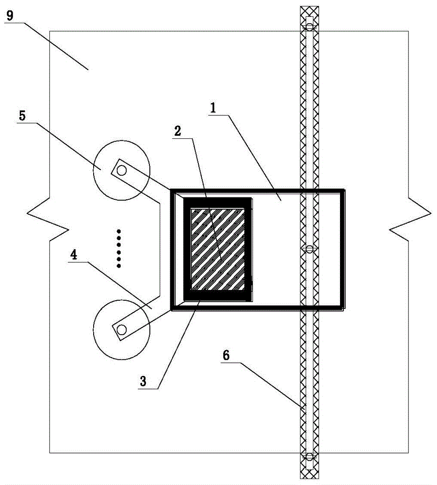 Drilling device and method for cutting reinforced concrete supporting beam