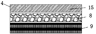 Fiber material ceiling wrapping for military vehicles and having purifying effect