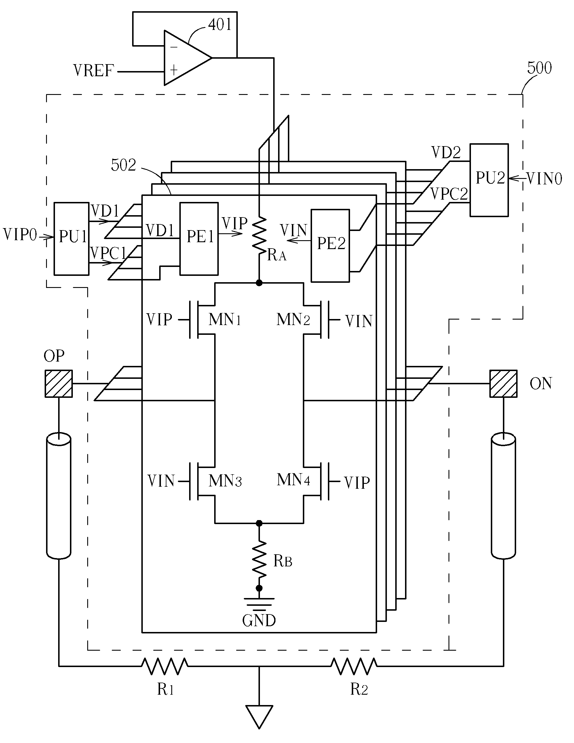 Driving circuit with impedence calibration and pre-emphasis functionalities