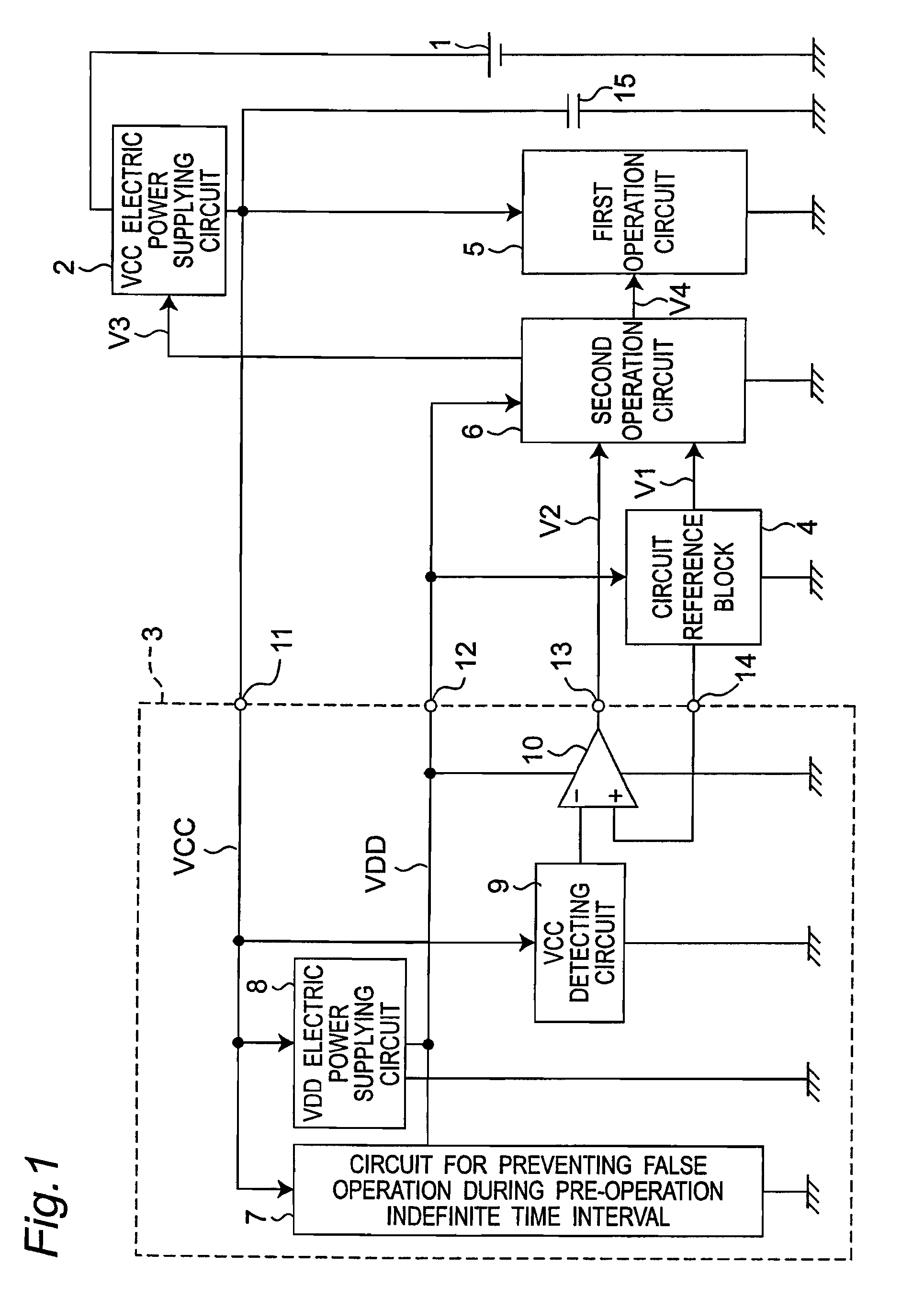 Reference supply voltage circuit using more than two reference supply voltages