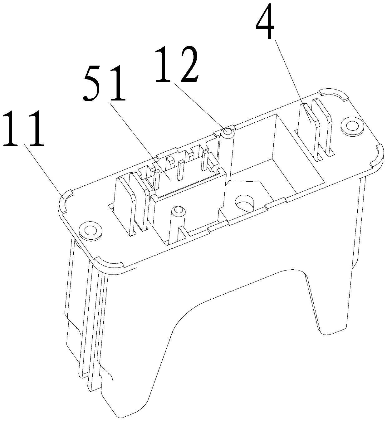 A surge protector welded base