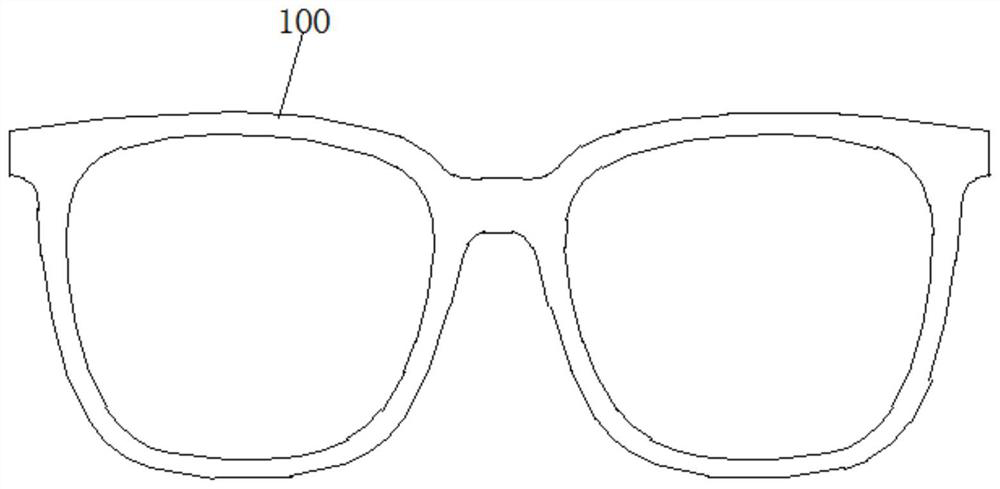 Glasses frame, glasses bracket and intelligent glasses