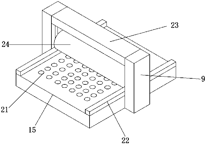 Cloth drying device for garment processing