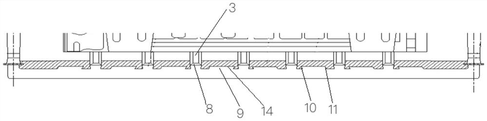 Pouring system with slag collecting function and slag collecting method