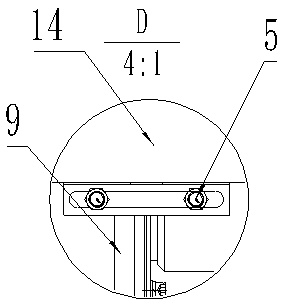 Dual-purpose limiting device for cake discharge and filtering cloth washing by grouping and pulling filtering plates of efficient filter press