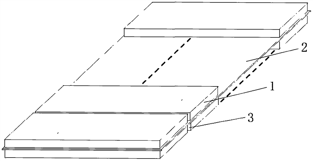 Folding airport emergency emergency construction composite material composite road panel and its manufacturing method