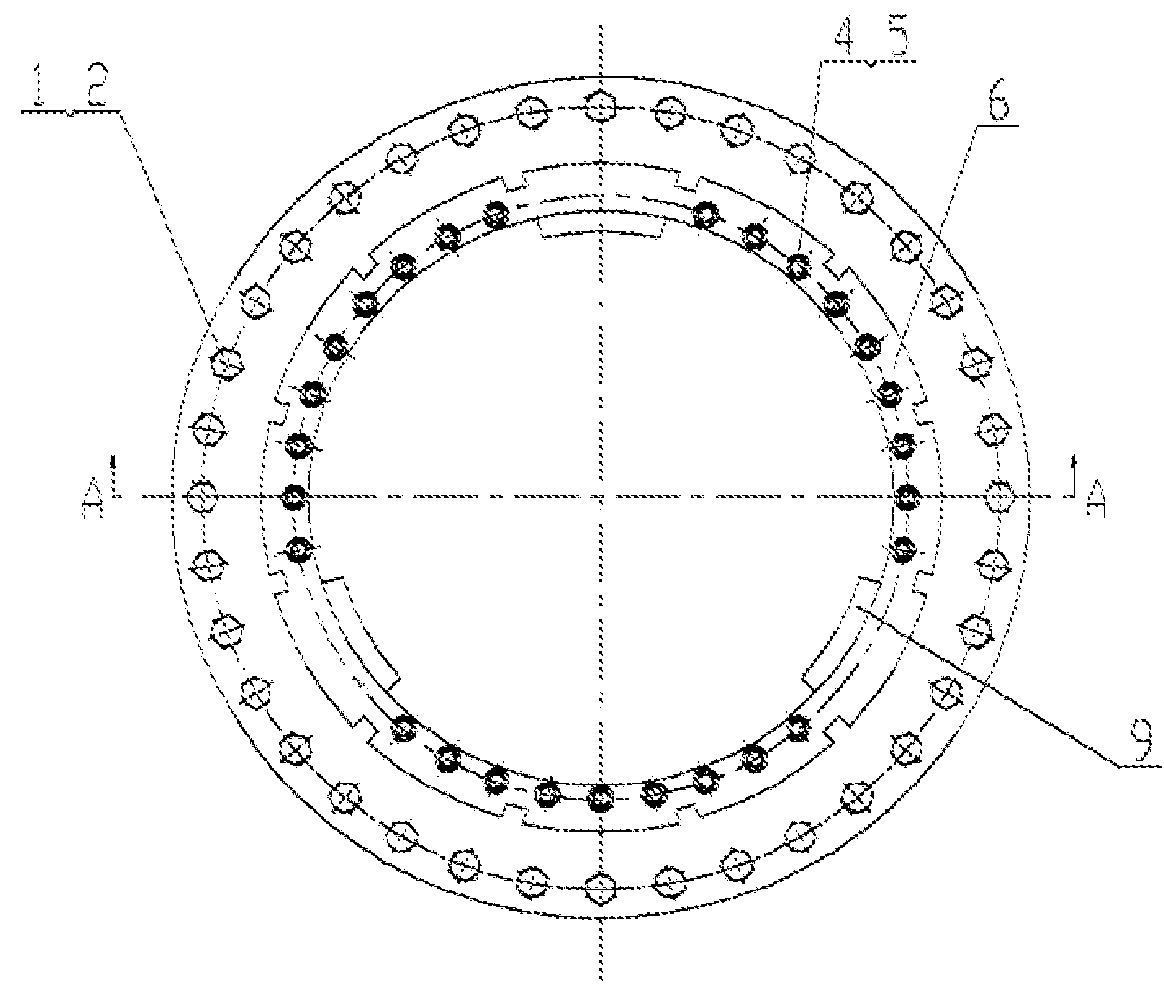 Detachable combined-type drive key for rotary drilling rig power head