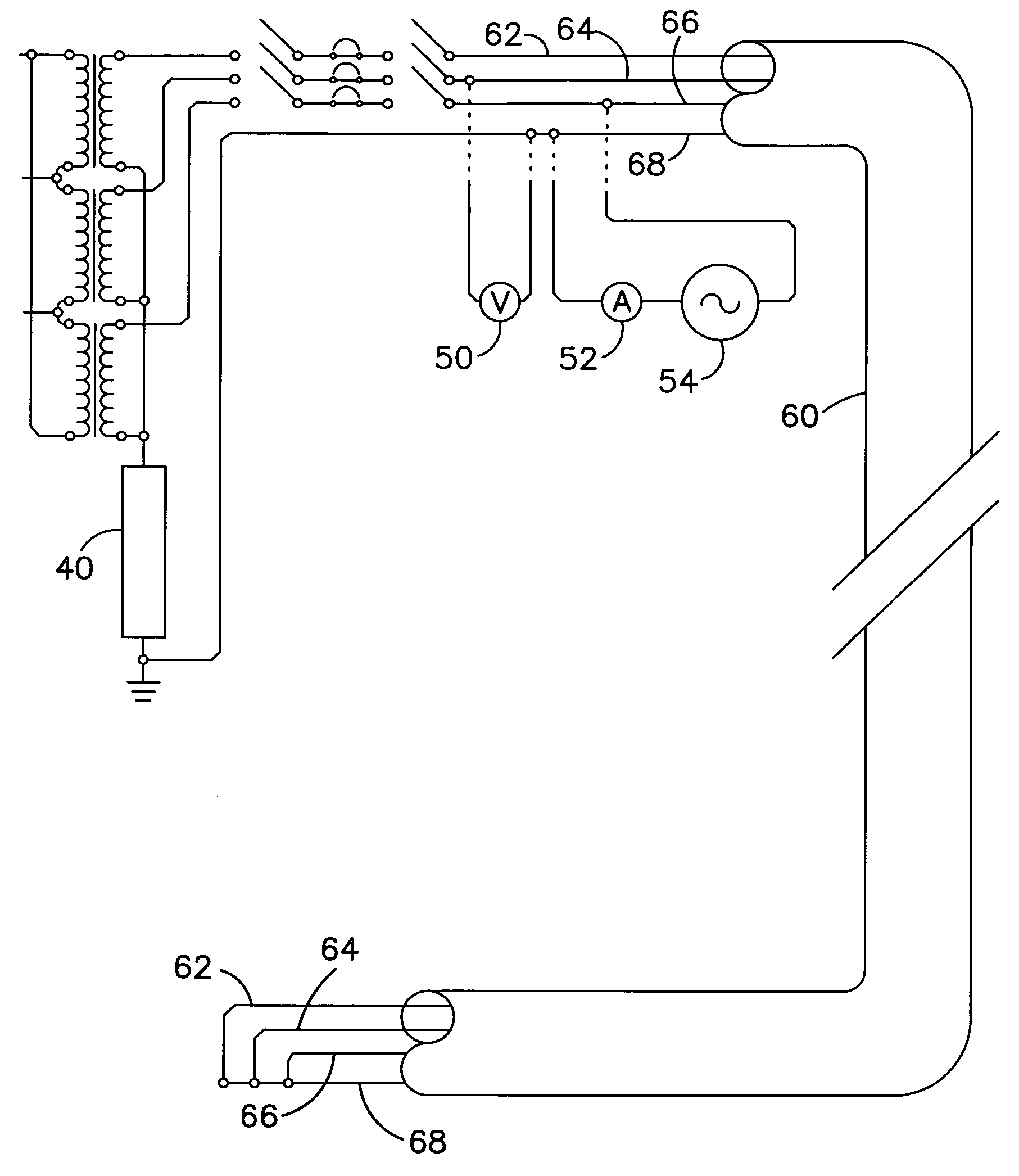Ground circuit impedance measurement apparatus and method