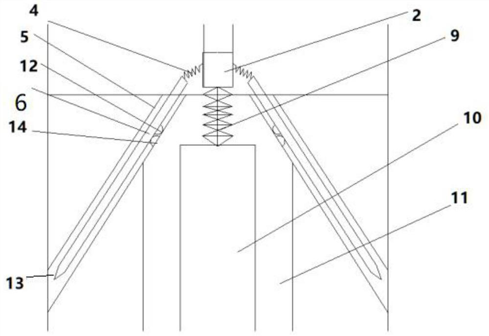 In the field of fishing gear, the method of locking the hook by its own weight and adjusting the penetrating power according to the weight of the fish