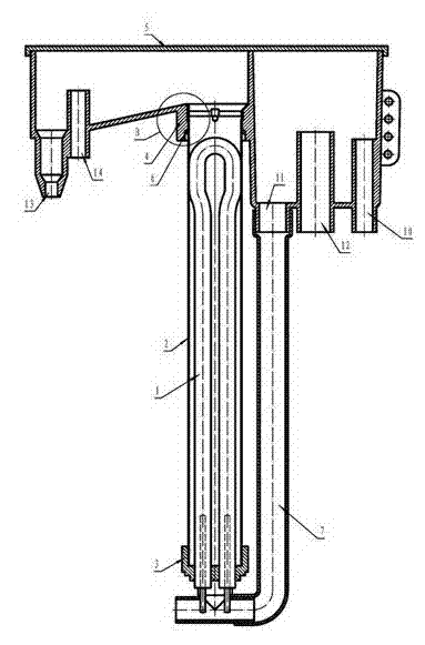 Assembling structure of fast-heating electric water heating device