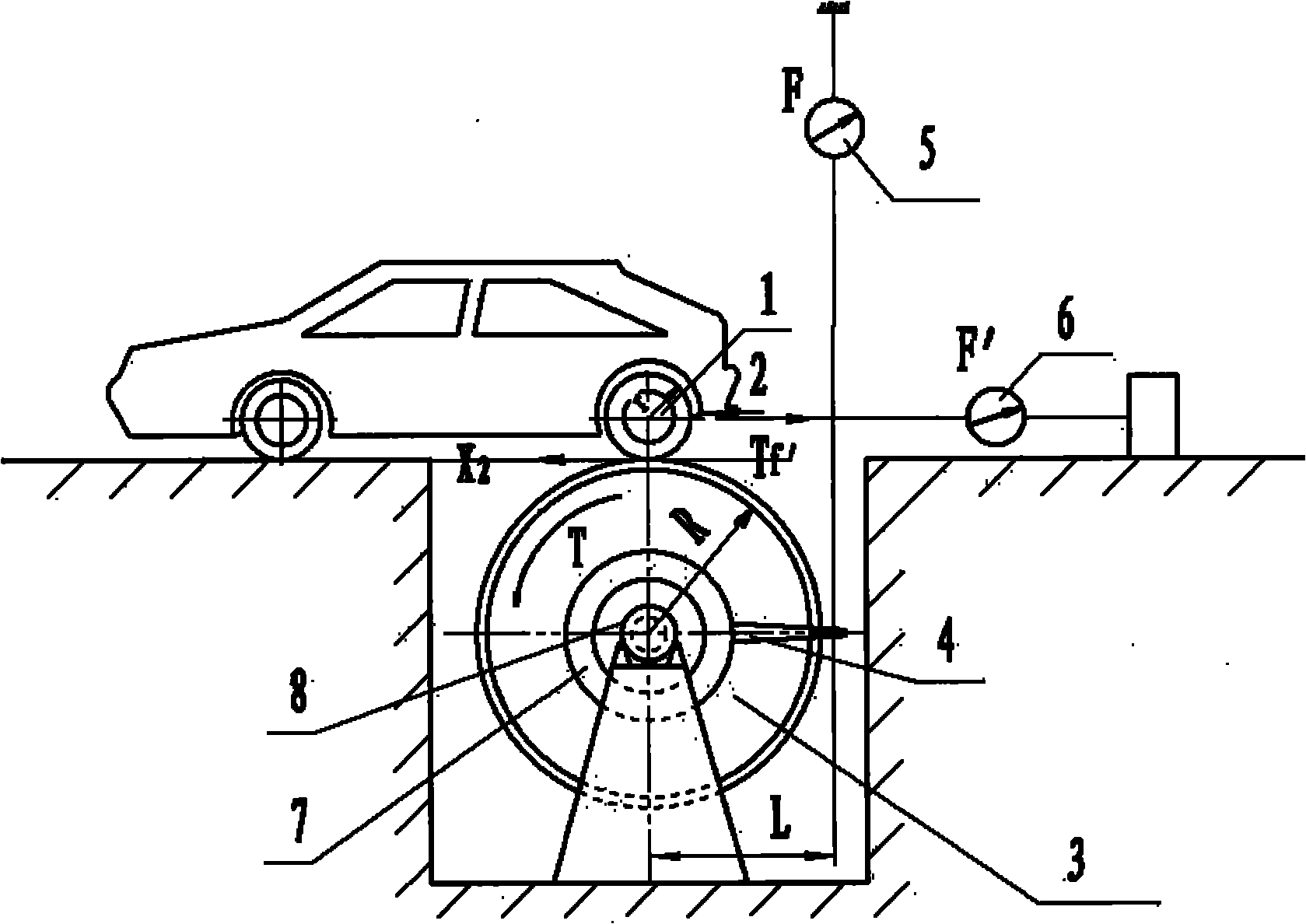 Undetached measurement device and method for transmission efficiency of automotive transmission system