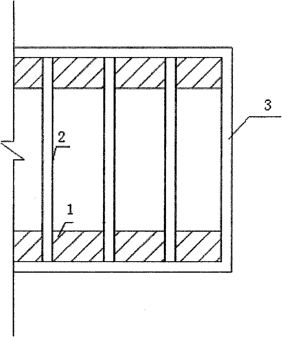 Foundation pit supporting technique for replacing temporary enclosing purlin by using plate belt of permanent structure