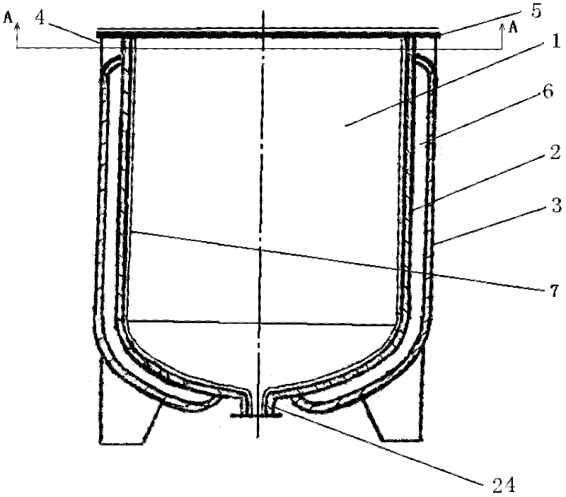 New glass-lined reactor and manufacturing method thereof