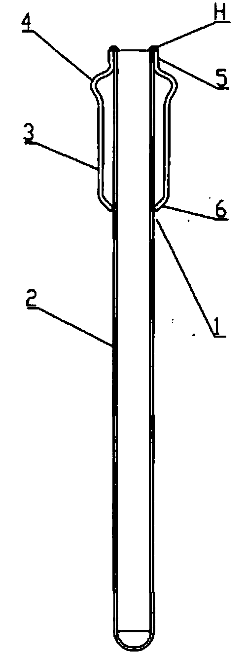 Inner heat exchange pipe device of solar heat collecting pipe