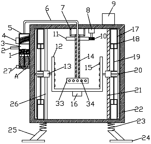 Chemical device for preparing chemical raw material