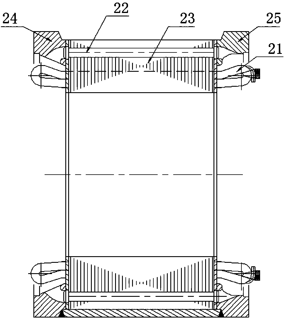 Railway trunk line locomotive vehicle and permanent magnet synchronous traction motor thereof
