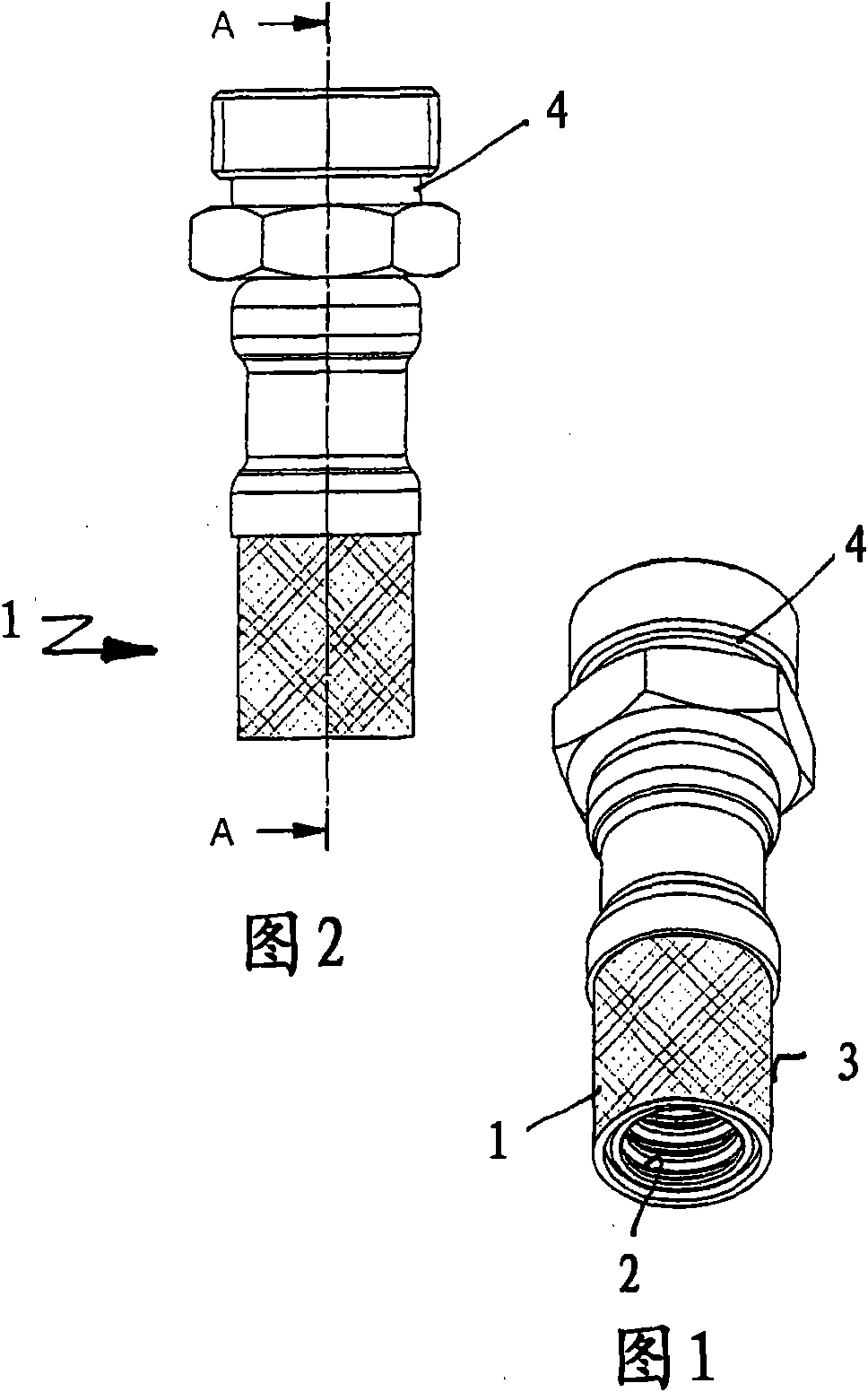 Pressure hose for use in water-guiding system