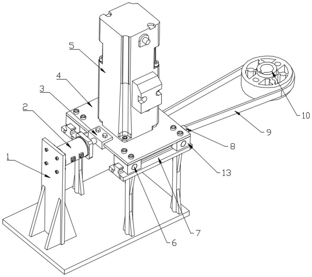 Synchronous Belt Tensioning Mechanism and Tensioning Method