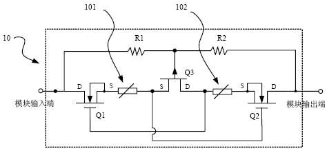 Blocking type surge protection device of low-conductive resistor