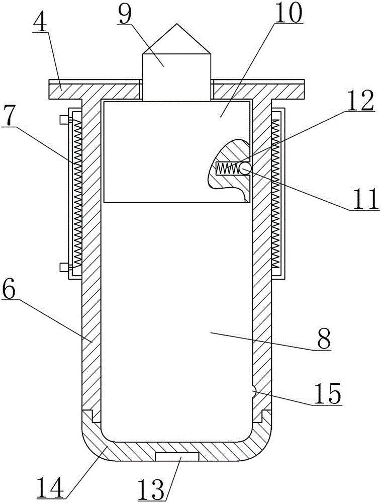 Vehicle window glass breaking escaping device