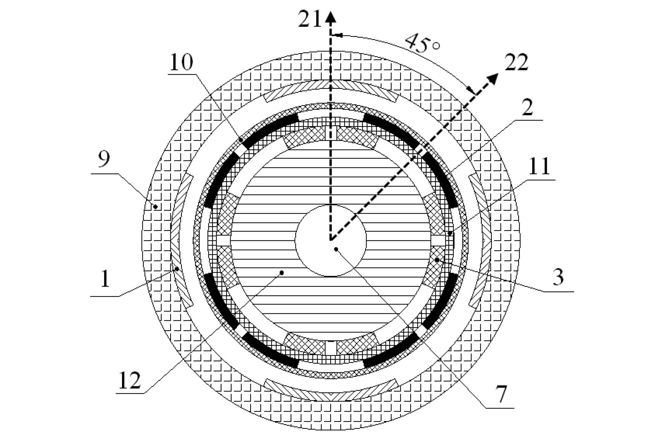 Double-shaft compensation air-cored pulse generator and pulse molding system and pulse molding method of double-shaft compensation air-cored pulse generator