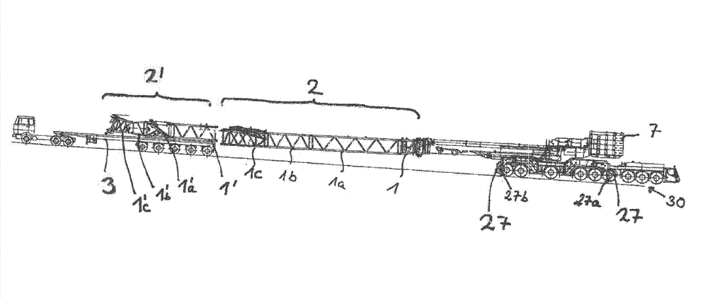 Method for assembling a mobile crane and mobile crane