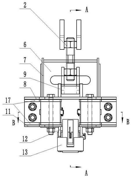 Detachable attached lifting scaffold guide support