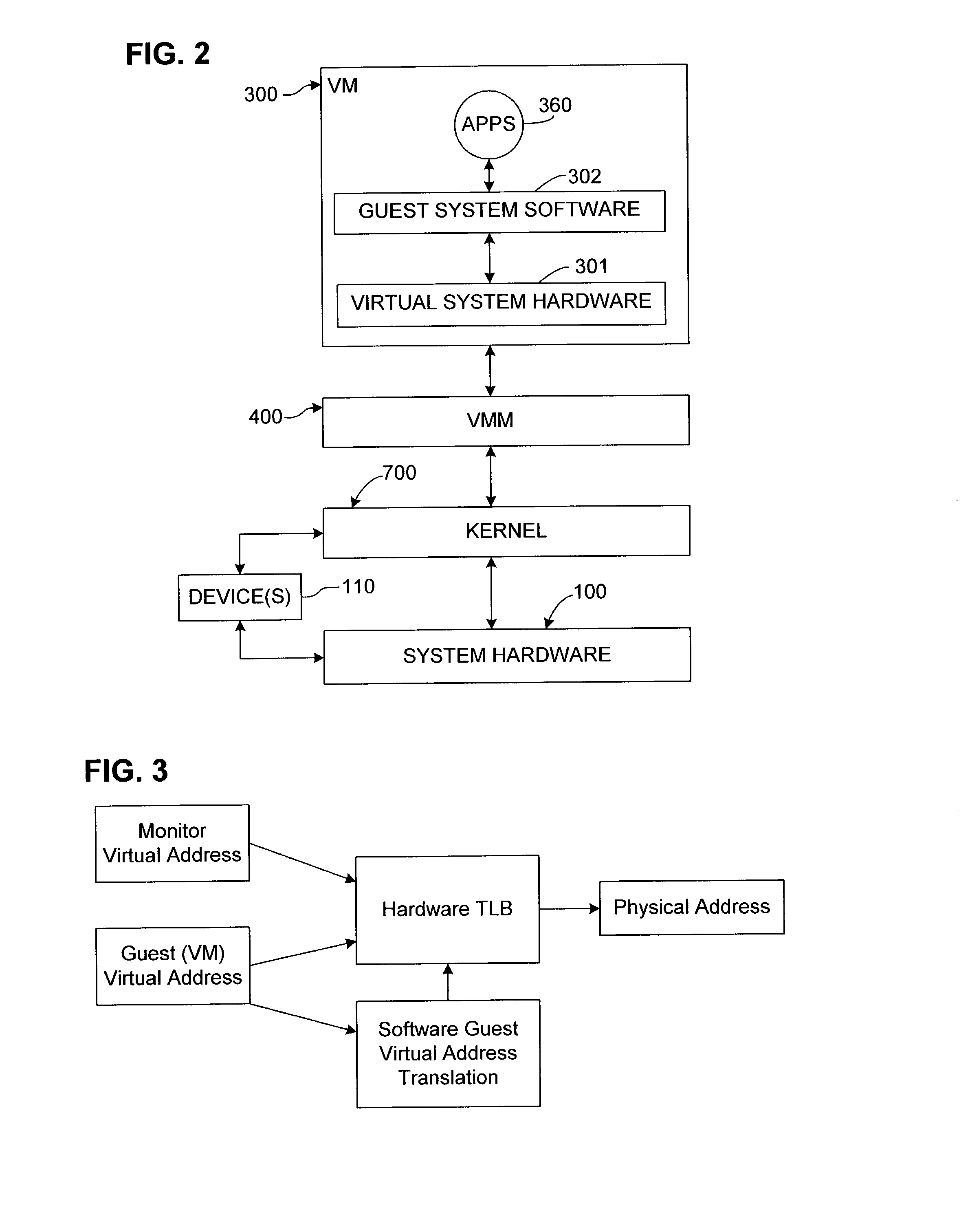 Virtualization system for computers with a region-based memory architecture