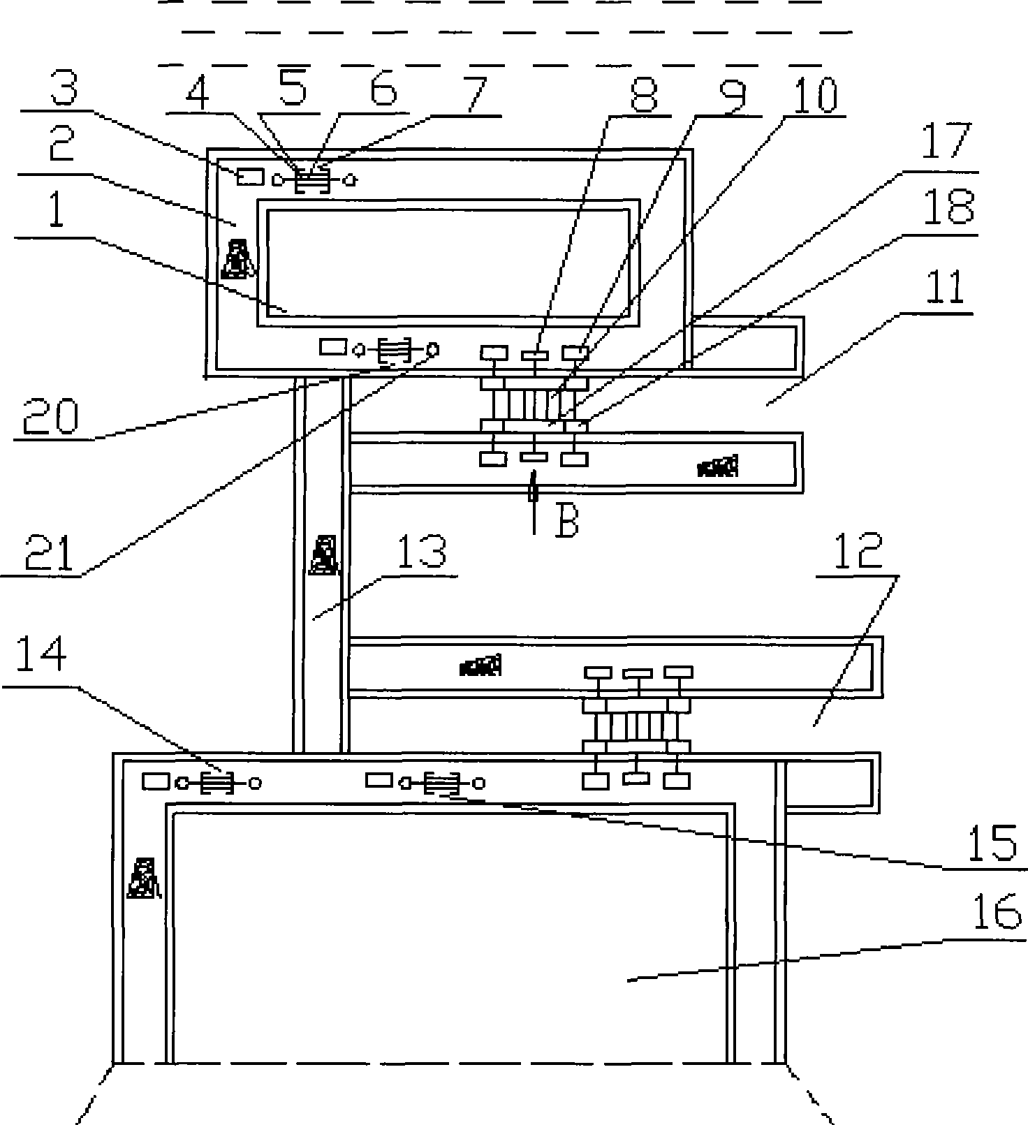 Sea water tidal power generation apparatus