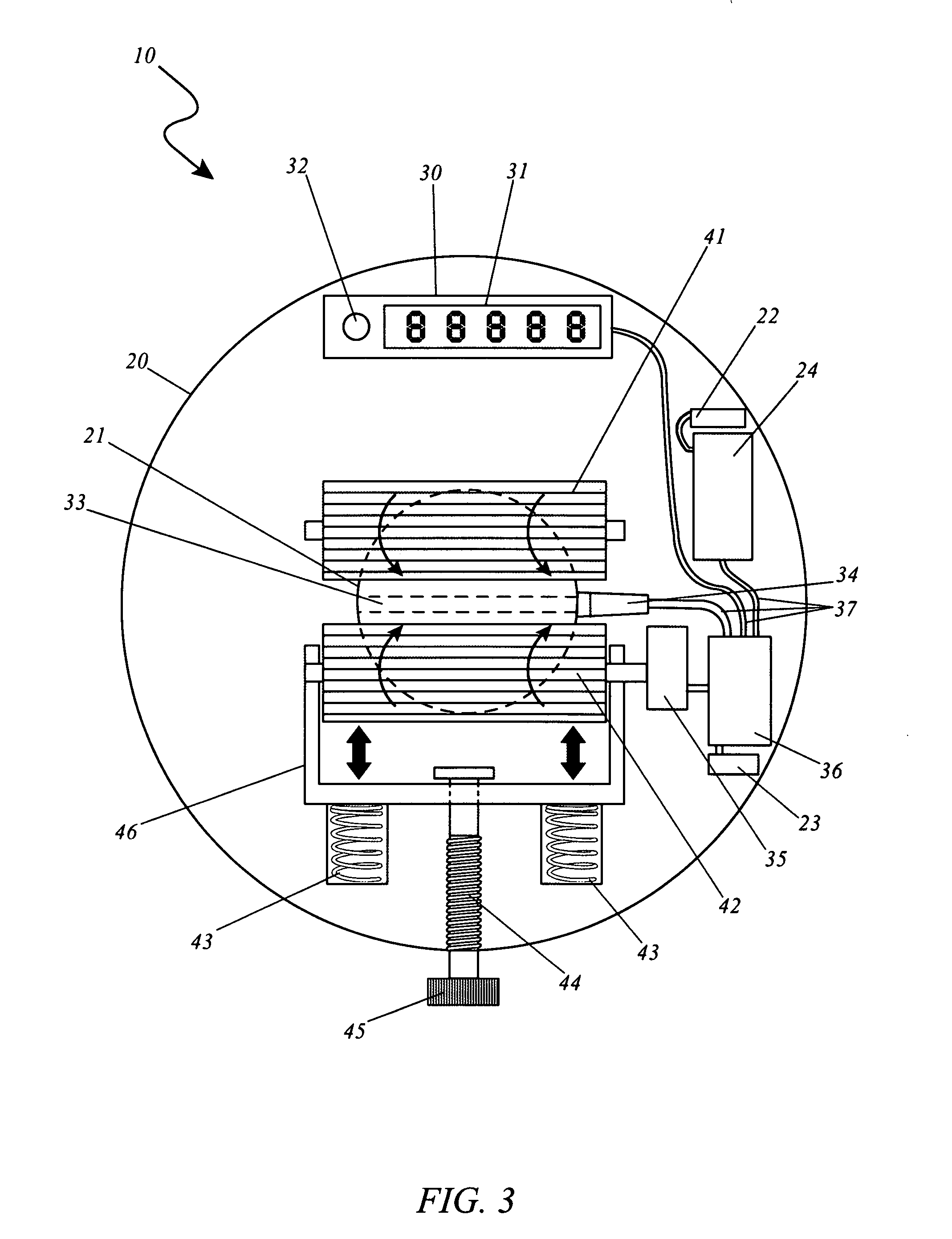 Automatic cord length measuring device