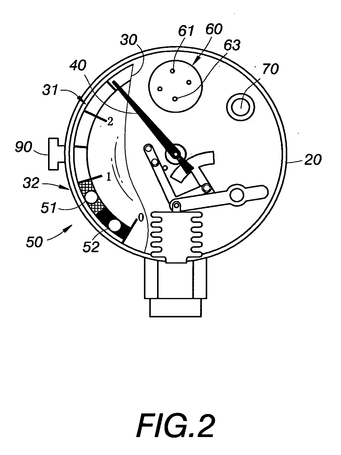 Warning device for a gas cylinder