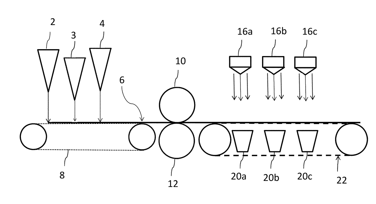 Multi-denier hydraulically treated nonwoven fabrics and method of making the same