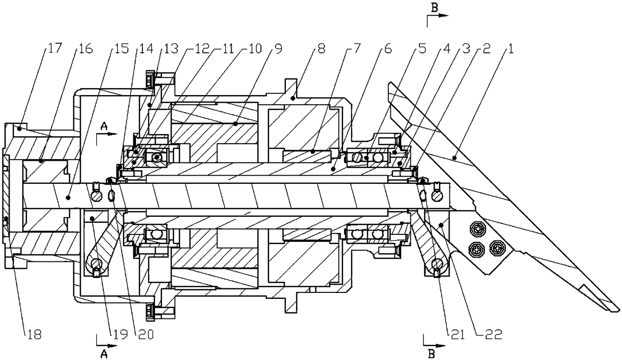 An integrated spatial precision two-dimensional scanning mechanism