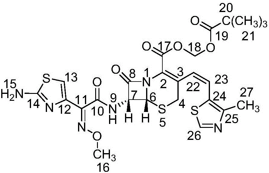 Refinement method of cefditoren pivoxil