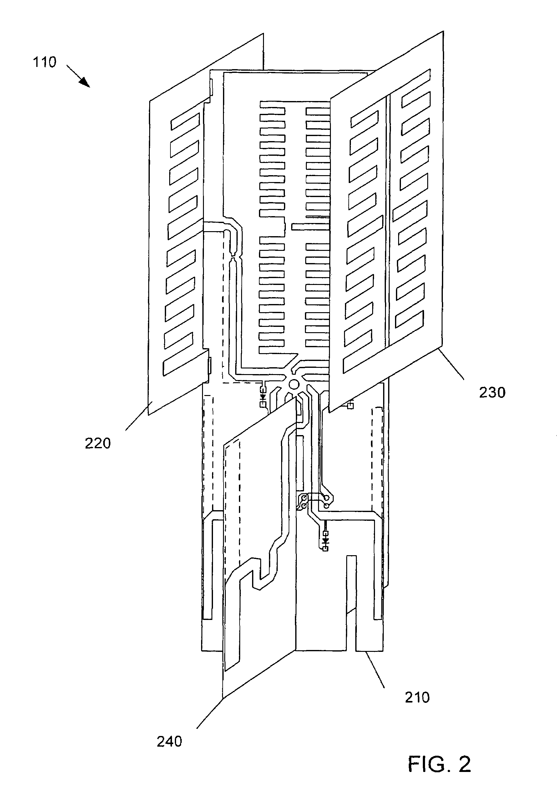 Coverage antenna apparatus with selectable horizontal and vertical polarization elements
