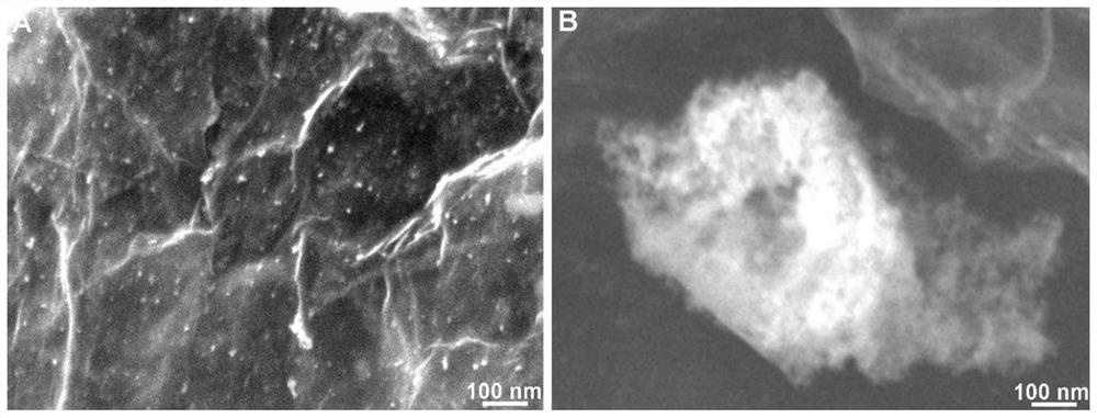 A kind of graphene-loaded palladium nanoparticle composite material and its preparation method and application