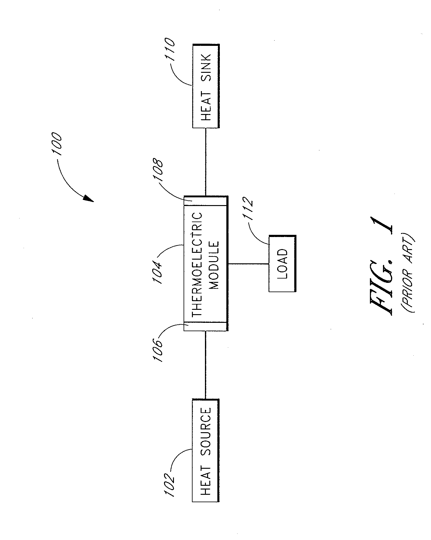 Thermoelectric power generator for variable thermal power source