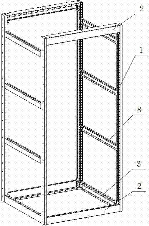 Electric cabinet framework