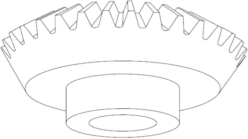 Bevel gear tooth profile design method based on circular conical surface involute